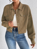 Snap Down Long Sleeve Jacket - V.I.P Digital Presence