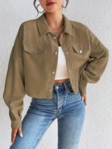 Snap Down Long Sleeve Jacket - V.I.P Digital Presence
