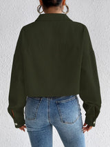 Snap Down Long Sleeve Jacket - V.I.P Digital Presence