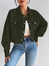 Snap Down Long Sleeve Jacket - V.I.P Digital Presence