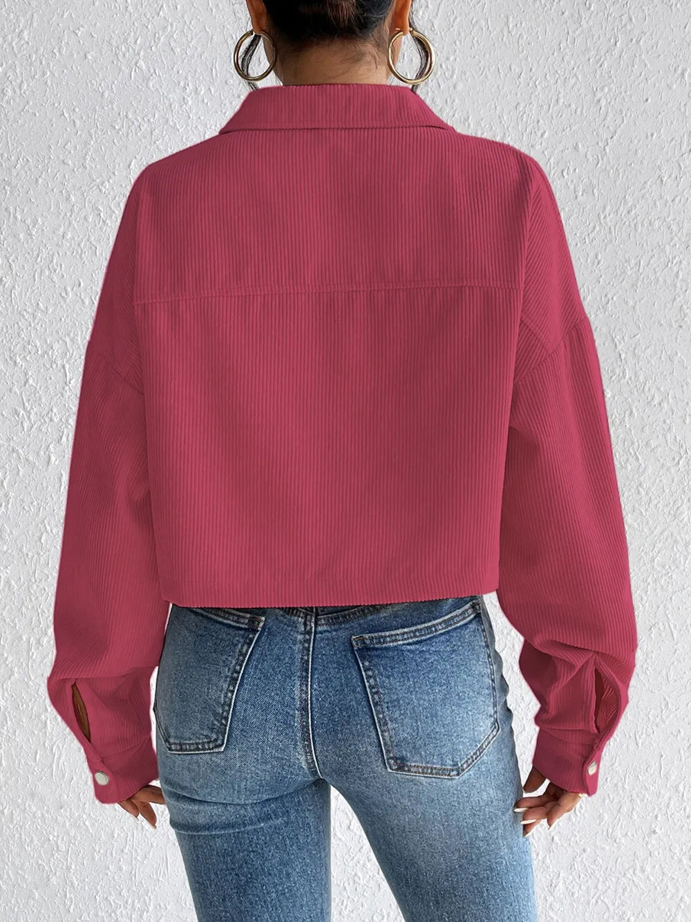 Snap Down Long Sleeve Jacket - V.I.P Digital Presence