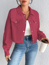 Snap Down Long Sleeve Jacket - V.I.P Digital Presence
