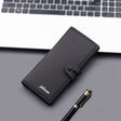 Snap Wallet Men's Long Button Trend Brand Wallet College Student Niche Design Wallet Large Capacity Men's And Women's - V.I.P Digital Presence