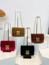 Solid Color Chain Shoulder Bag - V.I.P Digital Presence