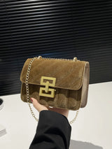 Solid Color Chain Shoulder Bag - V.I.P Digital Presence