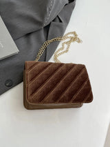 Solid Color Chain Shoulder Bag - V.I.P Digital Presence