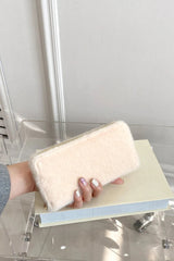 Solid Color Fluff Rectangle Wallet - V.I.P Digital Presence