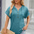Solid color hooded button loose short sleeved T-shirt top for women - V.I.P Digital Presence