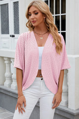 Solid color mid sleeved cardigan knitted cardigan jacket air-conditioned sweater - V.I.P Digital Presence