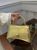 Solid Color PU Leather Handbag - V.I.P Digital Presence