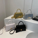 Solid Color PU Leather Handbag - V.I.P Digital Presence