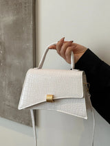 Solid Color PU Leather Handbag - V.I.P Digital Presence
