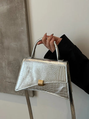 Solid Color PU Leather Handbag - V.I.P Digital Presence