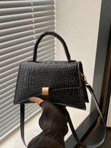Solid Color PU Leather Handbag - V.I.P Digital Presence