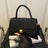 Solid Color PU Leather Handbag - V.I.P Digital Presence