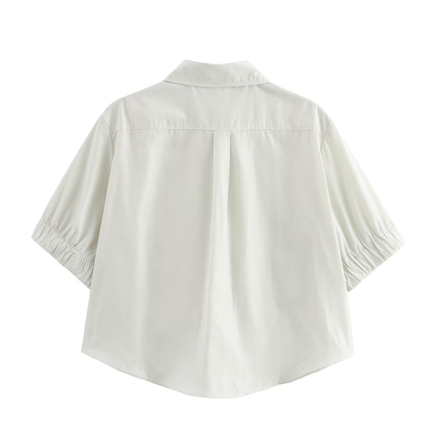 Solid color short shirt wide swing MIDI skirt - V.I.P Digital Presence