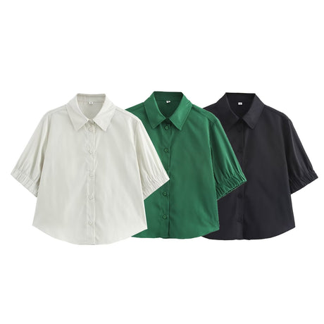Solid color short shirt wide swing MIDI skirt - V.I.P Digital Presence