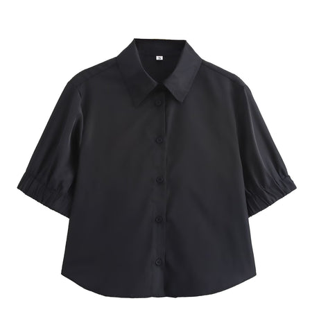 Solid color short shirt wide swing MIDI skirt - V.I.P Digital Presence