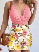 Spaghetti Strap Top and Printed Mini Skirt Set - V.I.P Digital Presence