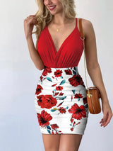 Spaghetti Strap Top and Printed Mini Skirt Set - V.I.P Digital Presence