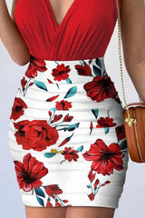 Spaghetti Strap Top and Printed Mini Skirt Set - V.I.P Digital Presence