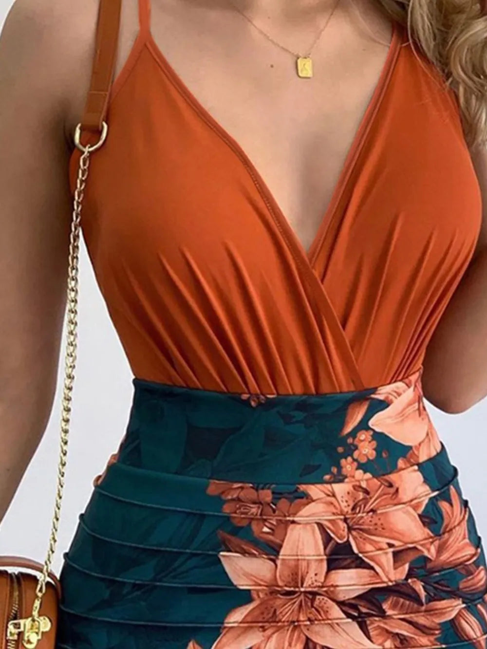 Spaghetti Strap Top and Printed Mini Skirt Set - V.I.P Digital Presence