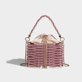 Sparkling Water Diamond Rope Vegetable Basket Bird Cage Banquet Water Bucket Hand Carrying Crossbody Bag - V.I.P Digital Presence