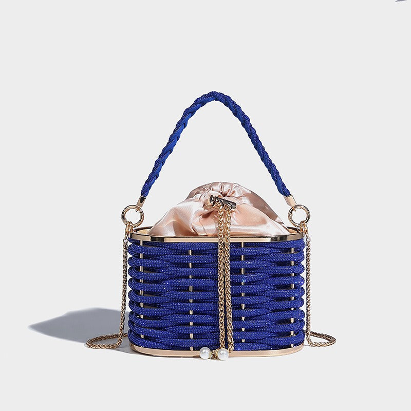 Sparkling Water Diamond Rope Vegetable Basket Bird Cage Banquet Water Bucket Hand Carrying Crossbody Bag - V.I.P Digital Presence