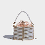 Sparkling Water Diamond Rope Vegetable Basket Bird Cage Banquet Water Bucket Hand Carrying Crossbody Bag - V.I.P Digital Presence