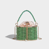 Sparkling Water Diamond Rope Vegetable Basket Bird Cage Banquet Water Bucket Hand Carrying Crossbody Bag - V.I.P Digital Presence