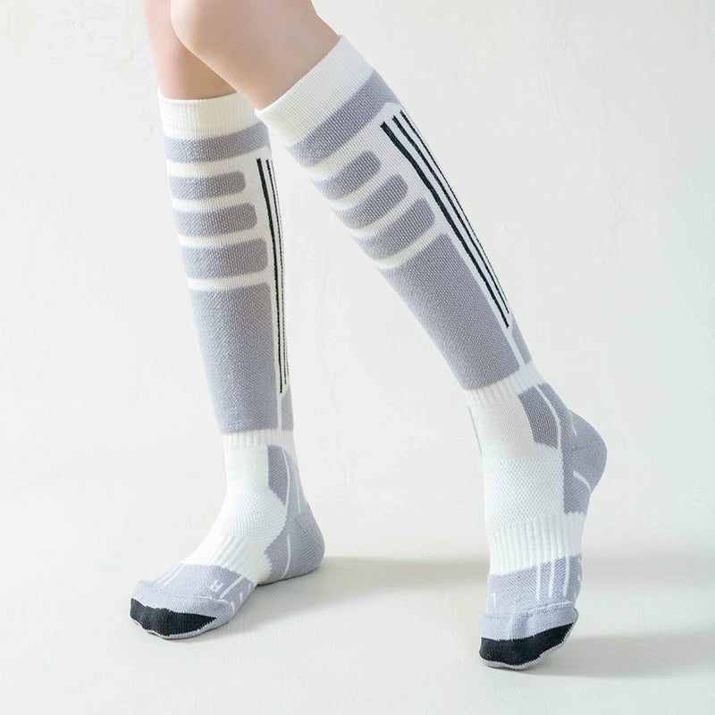 Sport's House women's outdoor thick looped warm Merino wool ski socks - V.I.P Digital Presence