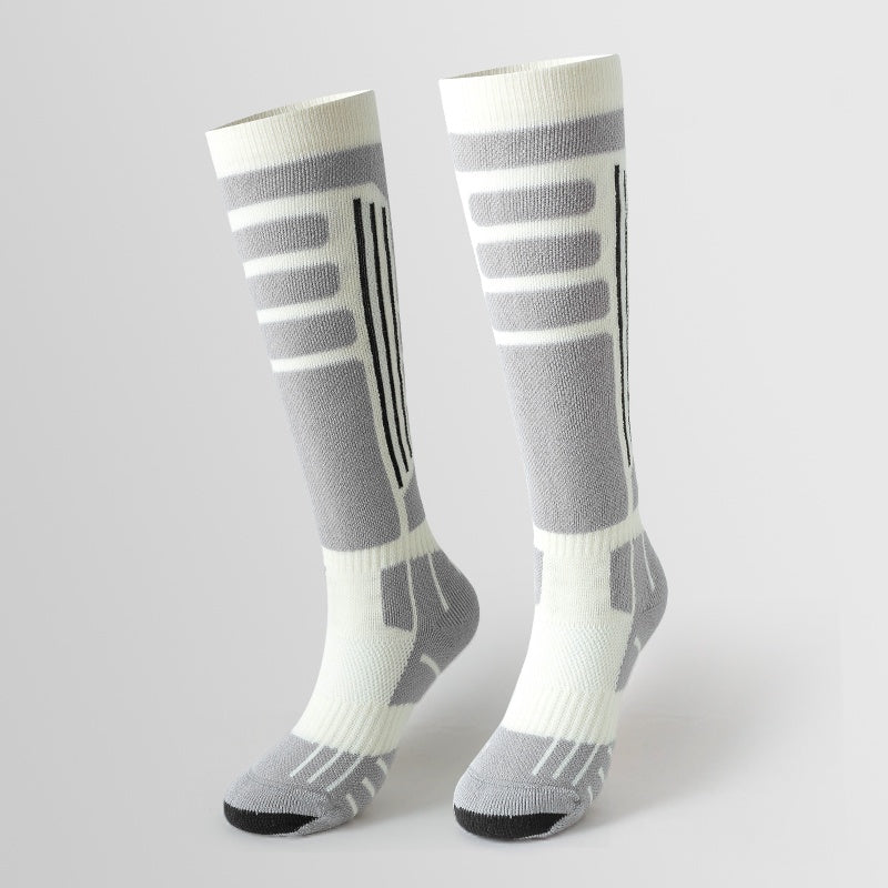 Sport's House women's outdoor thick looped warm Merino wool ski socks - V.I.P Digital Presence
