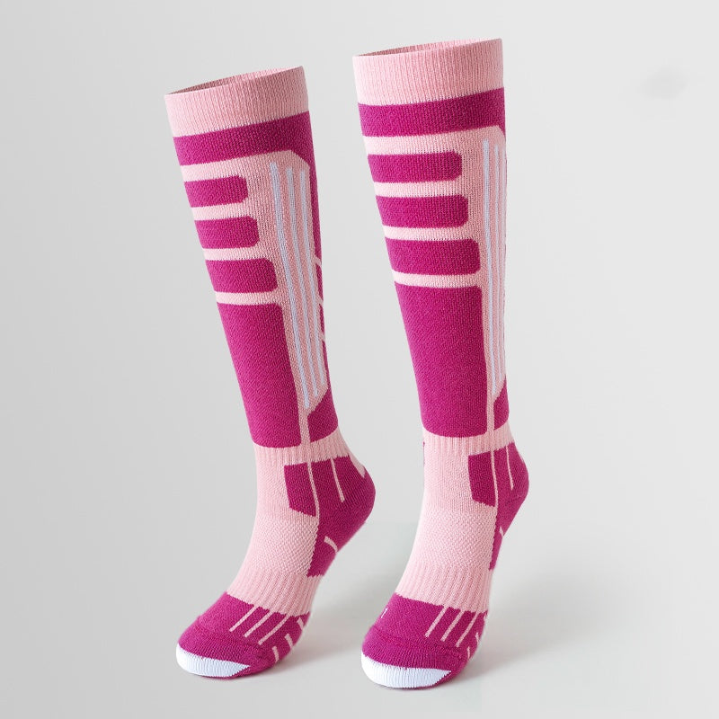 Sport's House women's outdoor thick looped warm Merino wool ski socks - V.I.P Digital Presence