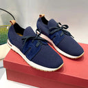 Sports shoes with lace up fly weave breathable casual thick soled shoes - V.I.P Digital Presence