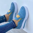 Sports single shoes sponge cake flat bottom side zipper color casual sports shoes - V.I.P Digital Presence