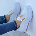 Sports single shoes sponge cake flat bottom side zipper color casual sports shoes - V.I.P Digital Presence
