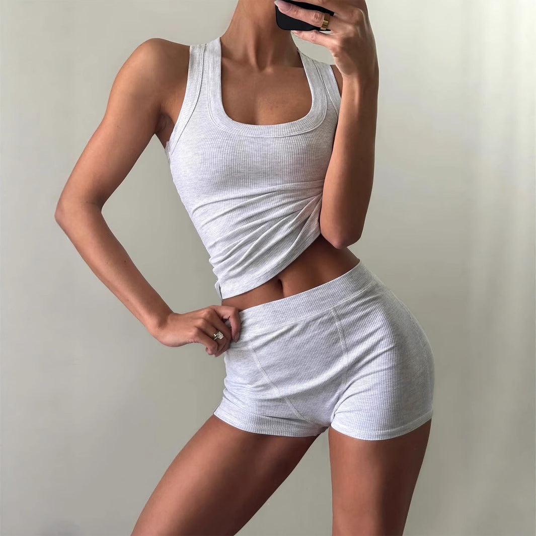 Sports style camisole two-piece set - V.I.P Digital Presence
