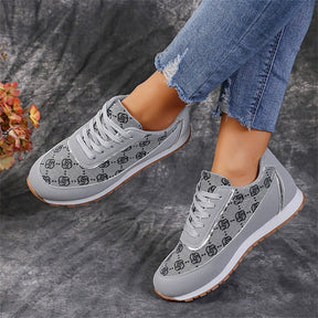 Sports style casual shoes for women, round toe color blocking, comfortable flat sole single shoes - V.I.P Digital Presence