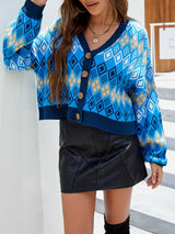Spring and Autumn Casual Style Small V-neck Knitted Cardigan - V.I.P Digital Presence