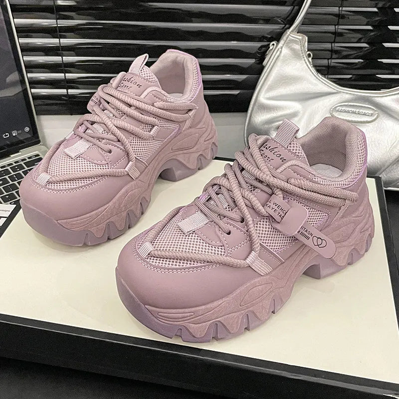 Spring and Autumn's new ultra high thick soled and ultra soft height increasing shoes - V.I.P Digital Presence
