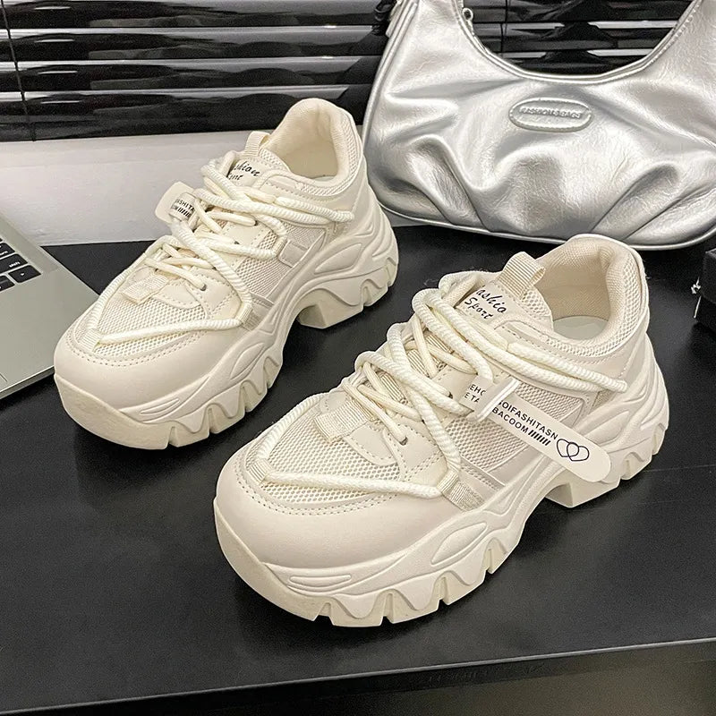 Spring and Autumn's new ultra high thick soled and ultra soft height increasing shoes - V.I.P Digital Presence