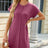 Spring and summer new round neck solid color short sleeved loose dress for women - V.I.P Digital Presence
