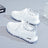Spring and summer new women's shoes with soft soles, durable and lightweight, white shoes, fashionable and trendy, fly woven mesh running shoes, casual shoes - V.I.P Digital Presence
