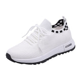 Spring and summer new women's shoes with soft soles, durable and lightweight, white shoes, fashionable and trendy, fly woven mesh running shoes, casual shoes - V.I.P Digital Presence
