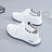 Spring and summer new women's shoes with soft soles, durable and lightweight, white shoes, fashionable and trendy, fly woven mesh running shoes, casual shoes - V.I.P Digital Presence