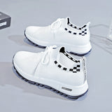Spring and summer new women's shoes with soft soles, durable and lightweight, white shoes, fashionable and trendy, fly woven mesh running shoes, casual shoes - V.I.P Digital Presence
