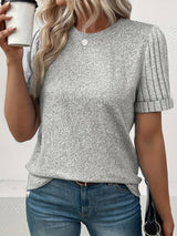 Spring new solid color casual simple pullover for women - V.I.P Digital Presence