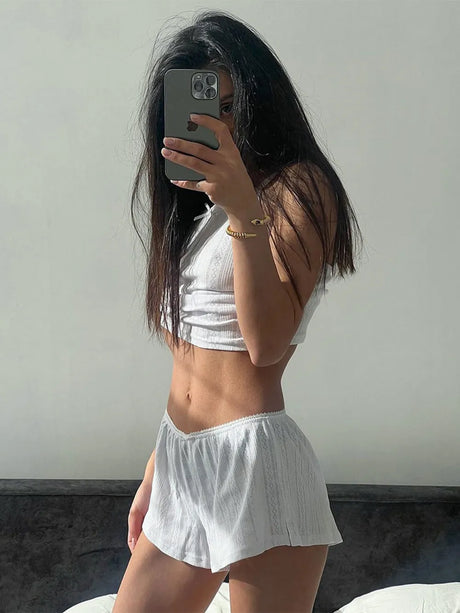 Square Neck Cami and Shorts Set - V.I.P Digital Presence