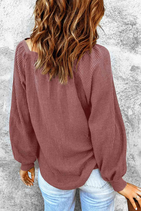 Square Neck Raglan Sleeve T-Shirt - V.I.P Digital Presence