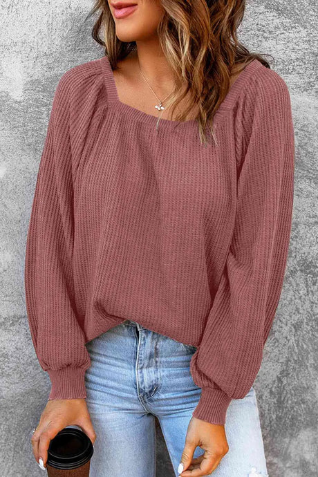 Square Neck Raglan Sleeve T-Shirt - V.I.P Digital Presence